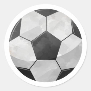 Fußball Runder Aufkleber