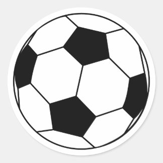 Fußball Runder Aufkleber