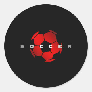 Fußball Runder Aufkleber