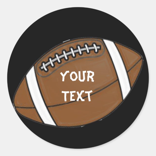 Fußball Runder Aufkleber (Vorderseite)