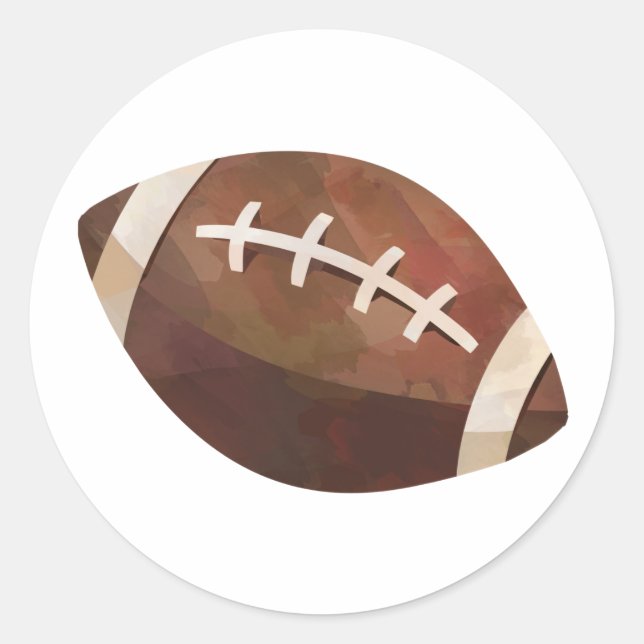 Fußball Runder Aufkleber (Vorderseite)