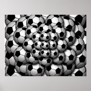 Fußball-Saisonplakat Poster