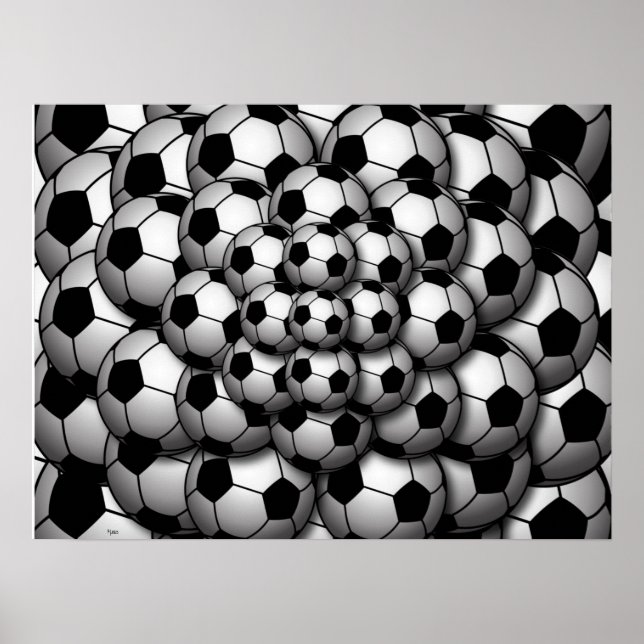 Fußball-Saisonplakat Poster (Vorne)