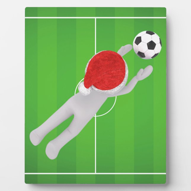 Fußball-Santa Fotoplatte (Vorderseite)