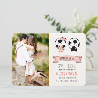 Fußball Save the Date Hochzeiten Einladungen 4 Fot