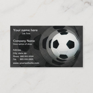 Fußball-Schablonen-Visitenkarte Visitenkarte