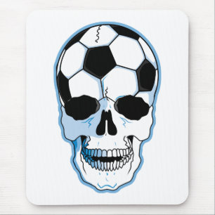 Fußball-Schädel Mousepad
