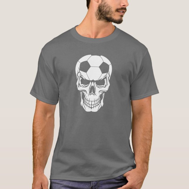 Fußball-Schädel T-Shirt (Vorderseite)
