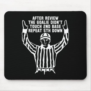 Fußball Schiedsrichter Lustige Sport Fan T Shirts Mousepad