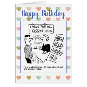 Fußball-Schiedsrichter will, rote und gelbe Karten