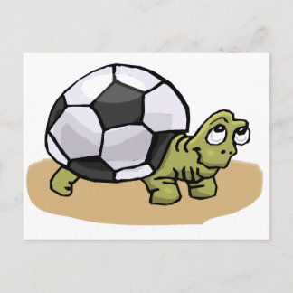 Fußball (Schildkröte) Postkarte