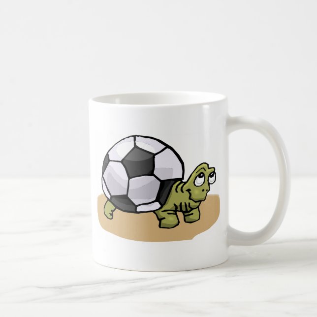 Fußball-Schildkröte Tasse (Rechts)