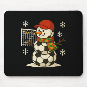 Fußball Schneemann Lustiges Weihnachten Xmas Süße Mousepad