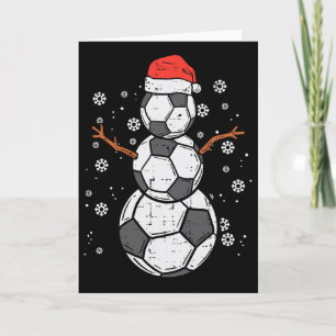Fußball Schneemann Xmas Weihnachten Sport Jungen M Karte