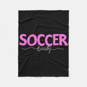 Fußball Schönheit Shirt Mädchen Frauen Spieler Spo Fleecedecke