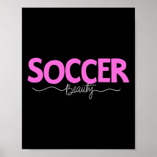 Fußball Schönheit Shirt Mädchen Frauen Spieler Spo Poster