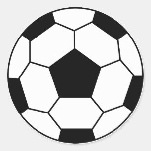 Fußball-schwarzer Aufkleber