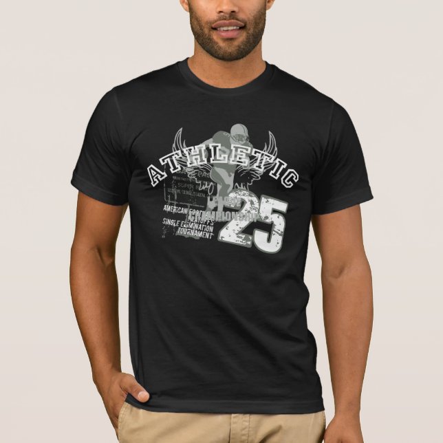 Fußball - Schwarzes T-Shirt (Vorderseite)