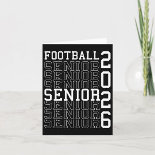 Fußball Senior Night Football Senior 2026 Graduat Karte