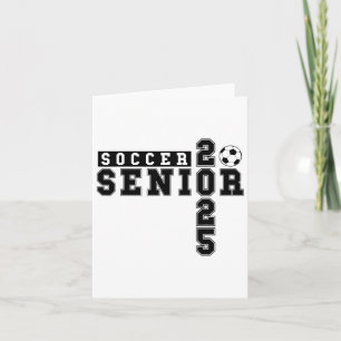 Fußball Senior Night Soccer Senior 2025 Abschluss Karte