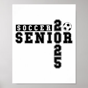 Fußball Senior Night Soccer Senior 2025 Abschluss Poster