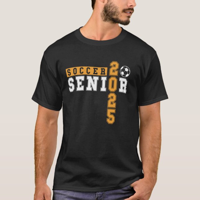Fußball Senior Night Soccer Senior 2025 Abschluss T-Shirt (Vorderseite)