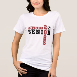 Fußball Senior Night Soccer Senior 2025 Abschluss Tri-Blend Shirt