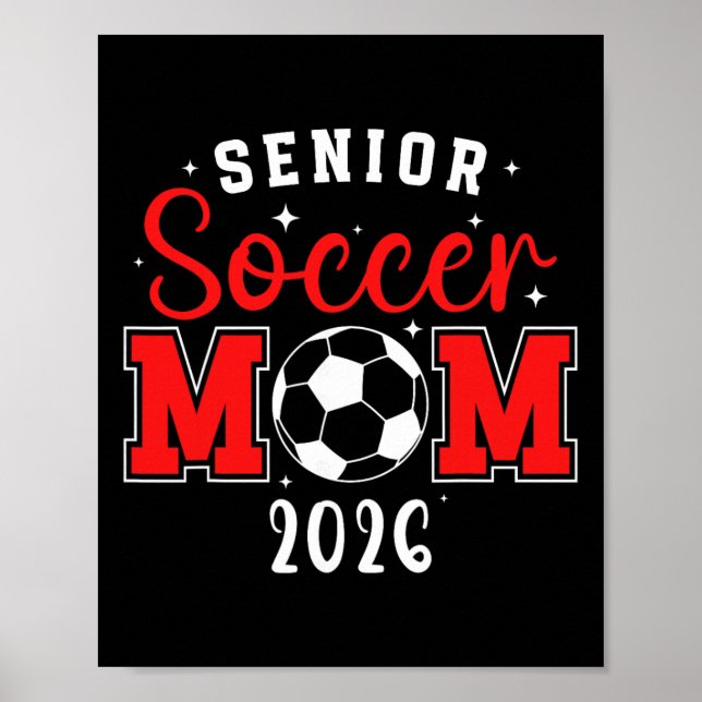 Fußball Seniorenmutter eines Senior-Fußballspieler Poster (Vorne)
