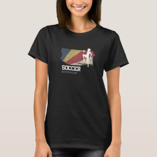 Fußball Seychellen Flag Football Frauenfußball Mäd T-Shirt