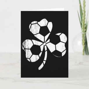 Fußball Shamrock St Patricks Day Saint Paddys Männ Karte