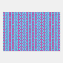 Fußball-Shirt in Claret and Blue Geschenkpapier Set