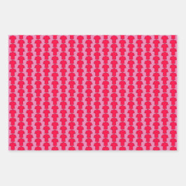 Fußball-Shirt in roten Umschlagpapier-Blättern Geschenkpapier Set