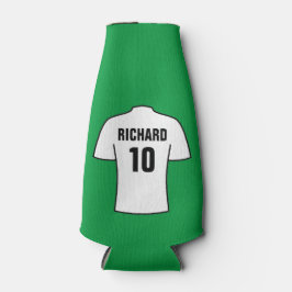 Fußball-Shirt in Weiß Flaschenkühler