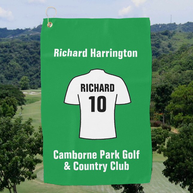 Fußball-Shirt in Weißgolfhandtuch Golfhandtuch (Von Creator hochgeladen)