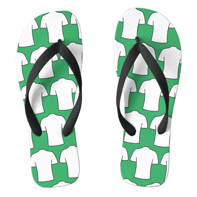 Fußball-Shirts Design in White Flip Flops (Fußbett)