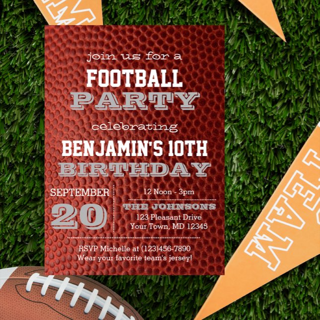 Fußball-Silberner Jeden Anlaß Einladung (Von Creator hochgeladen)