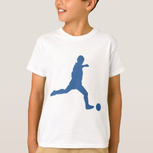 Fußball-Silhouette Kinderhemd T-Shirt