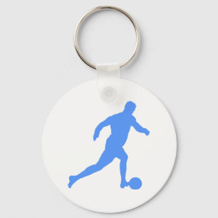 Fußball Silhouette Schlüsselanhänger