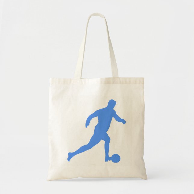 Fußball Silhouette Tragetasche (Vorne)