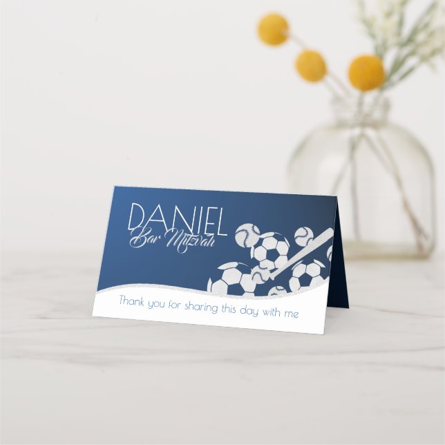 Fußball-Sitzkarte für den Sportsaal Combo Baseball Platzkarte (Rückseite)