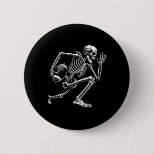 Fußball Skelett Fußball Fußball Halloween Skull sp Button