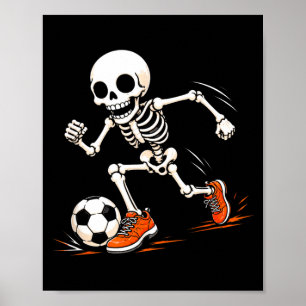 Fußball-Skelett-Halloween-Kostüm Jungen Kinder Poster