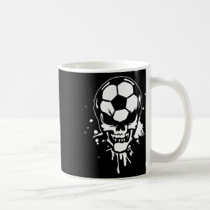 Fußball Skelett Lustiger Spieler Halloween Schädel Kaffeetasse