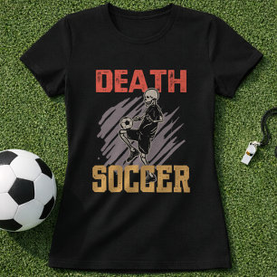 Fußball Skelett Tod Fußball Vintage Fan Grafik T-Shirt