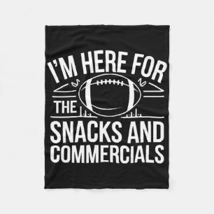 Fußball Snacks Und Werbespots Game Day  Fleecedecke