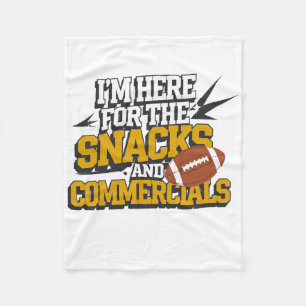 Fußball Snacks Und Werbespots Kickoff Männer Und F Fleecedecke