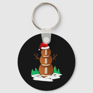 Fußball Snowman Balls Weihnachts Pajama Geschenke  Schlüsselanhänger