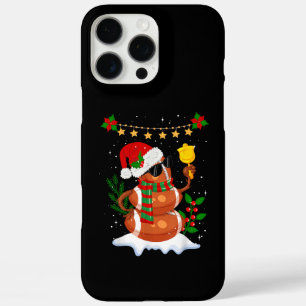 Fußball Snowman Weihnachtsmannmütze Frohe Weihnach iPhone 16 Pro Max Hülle