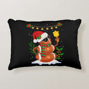 Fußball Snowman Weihnachtsmannmütze Frohe Weihnach Dekokissen