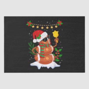 Fußball Snowman Weihnachtsmannmütze Frohe Weihnach Seidenpapier